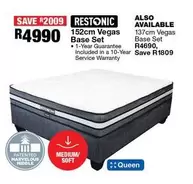 Restonic - 152cm Vegas Base Set