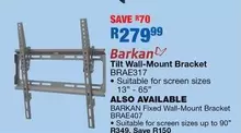 Tilt Wall-Mount Bracket BRAE317