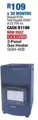 Goldair - 3-Panel Gas Heater GGH-42B