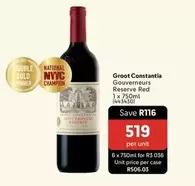 champion - Gouverneurs Reserve Red 1 x 750ml (443430)