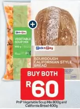 Pick n Pay - Vegetable Soup Mix & Sourdough Californian Style Bread