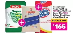 Econo - Super Maize Meal 5 kg PLUS Brown Sugar 3 kg PLUS Cake Wheat Flour 5 kg