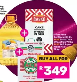 SASKO - Sunflower Oil, Cake Wheat Flour, Super Maize Meal