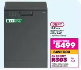 Defy - 13-Place Dishwasher (DDW 242)