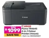 Canon - Pixma TR4645 4-in-1 Colour Printer (TR4645)