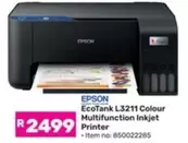 Epson - EcoTank L3211 Colour Multifunction Inkjet Printer