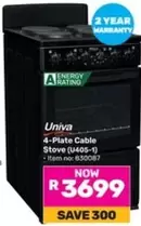 Univa - 4-Plate Cable Stove (U405-1)