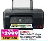 Canon - Pixma G3470 Mega Tank Colour Printer