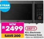 Defy - 43 L Electronic Microwave Oven