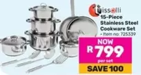 15-Piece Stainless Steel Cookware Set