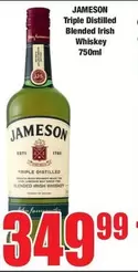 Jameson - Triple Distilled Blended Irish Whiskey