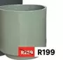 Oslo Plant Pot Medium Stoney Green Lightweight