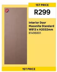 Interior Door Masonite Standard W813 X H2032mm