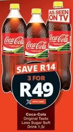 Coca cola - Original Taste Less Sugar Soft Drink