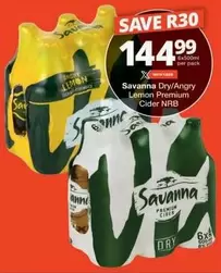 Savanna - Dry/Angry Lemon Premium Cider NRB