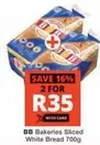 BB - Sliced White Bread 700g
