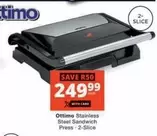 Ottimo - Stainless Steel Sandwich Press