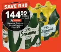 Savanna - Dry/Angry Lemon Premium Cider NRB