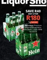 Heineken - Premium Original/Silver/Non-Alcoholic Lager NRB