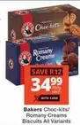 Bakers - Choc-kits/ Romany Creams Biscuits