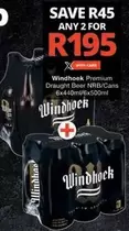 Windhoek - Premium Draught Beer NRB/Cans