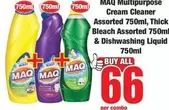 MAQ - Multipurpose Cream Cleaner & Dishwashing Liquid