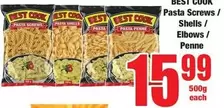Pasta Screws / Shells / Elbows / Penne
