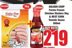 Frozen - Farms Chicken Sizzlers & Tomato Sauce