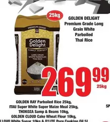 Golden Delight - Premium Grade Long Grain White Parboiled Thai Rice
