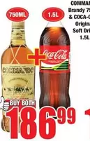 Coca cola - COMMANDO Brandy & COCA-COLA Soft Drink