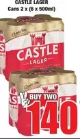 CASTLE - LAGER Cans