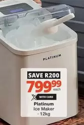 Platinum - Ice Maker
