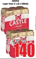 CASTLE - Lager Cans