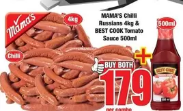 Mama's - Chilli Russians & Tomato Sauce