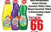 MAQ - Multipurpose Cream Cleaner & Dishwashing Liquid