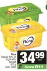 Flora - Regular 50% or Light 40% Spread