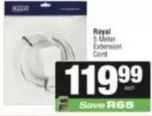 Royal - 5 Meter Extension Cord