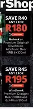 Heineken - Premium Original/ Silver/Non-Alcoholic Beer NRB