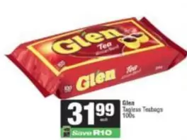 Glen - Tagless Teabags 100s
