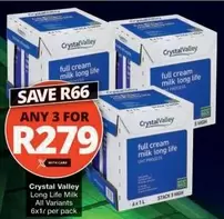 Crystal Valley - Full Cream Milk Long Life