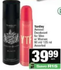 Yardley - Aerosol Deodorant