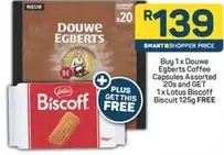 Lotus - Douwe Egberts Coffee Capsules Assorted 20s and Biscoff Biscuit 125g