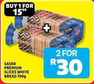 SASKO - PREMIUM SLICES WHITE BREAD 700g