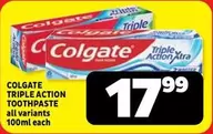 Colgate - Triple Action Toothpaste