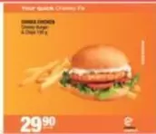 CHICKEN CHUNKY BURGER & CHIPS