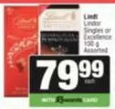 Lindt - Lindor Singles or Excellence