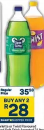 Spar - letta or Twist Flavoured Soft Drink