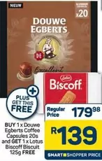 Lotus - Douwe Egberts Coffee Capsules 20s and Biscoff Biscuit 125g