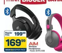 Aim - AIM Wireless Headphones - Model: BHP2.0DB