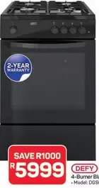Defy - 4-Burner Black
